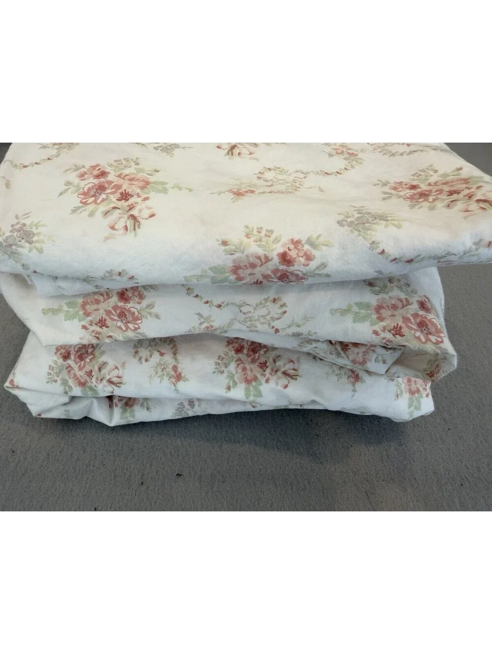 Rachel Ashwell The Farmhouse  Shabby Chic Floral Queen Sheets 4pc Set EUC